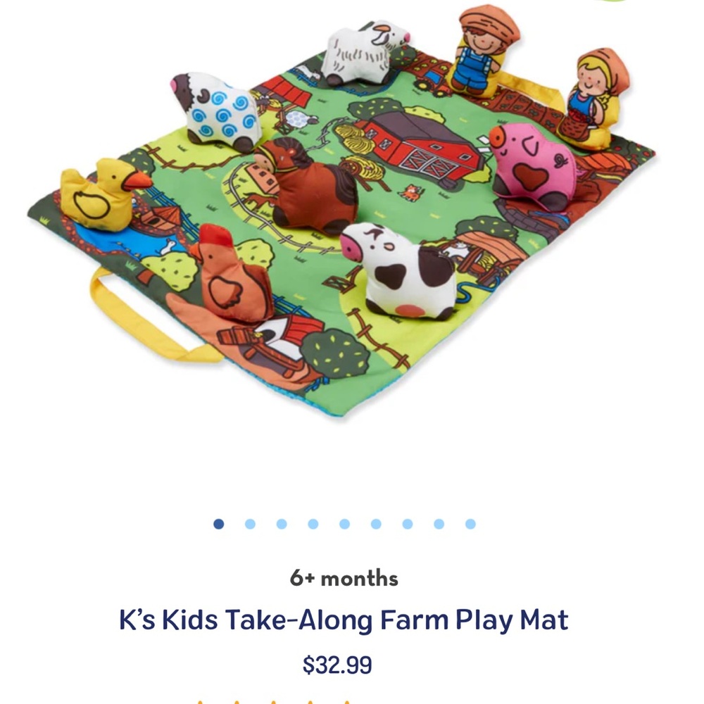 Vibrant Plush Animal Collection on Play Mat